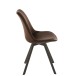 Silla de metal marrón 55x49x84 cm