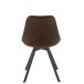 Silla de metal marrón 55x49x84 cm