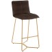 Chaise de bar en métal marron 55x47x104 cm Chaise de bar en métal marron 55x47x104 cm
