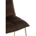 Chaise de bar en métal marron 55x47x104 cm Chaise de bar en métal marron 55x47x104 cm