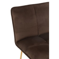 Chaise de bar en métal marron 55x47x104 cm