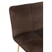 Chaise de bar en métal marron 55x47x104 cm Chaise de bar en métal marron 55x47x104 cm