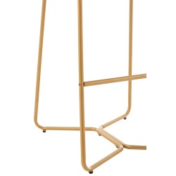 Chaise de bar en métal marron 55x47x104 cm