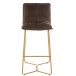 Chaise de bar en métal marron 55x47x104 cm Chaise de bar en métal marron 55x47x104 cm