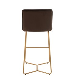 Chaise de bar en métal marron 55x47x104 cm