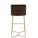 Chaise de bar en métal marron 55x47x104 cm Chaise de bar en métal marron 55x47x104 cm