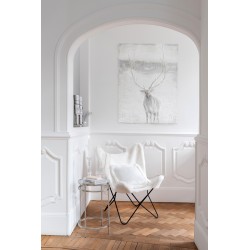 Struttura della seduta a farfalla in metallo nero 72x78x92 cm