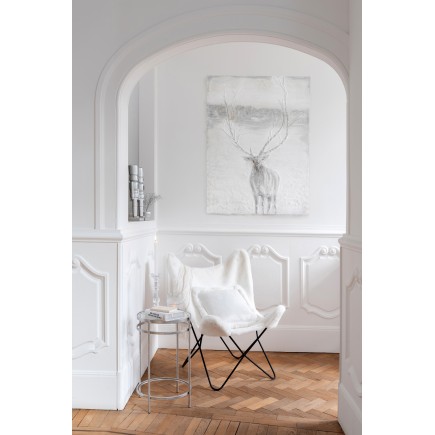 Struttura della seduta a farfalla in metallo nero 72x78x92 cm