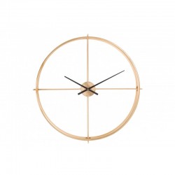 Horloge ronde en métal marron 80x80x9 cm