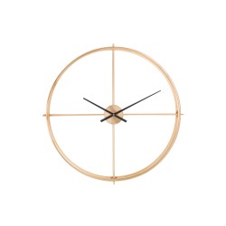 Horloge ronde en métal marron 80x80x9 cm