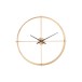 Reloj redondo de metal marrón de 80x80x9 cm