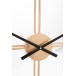 Reloj redondo de metal marrón de 80x80x9 cm