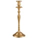 Candelabro em alumínio dourado 16,5 x 16,5 x 46 cm