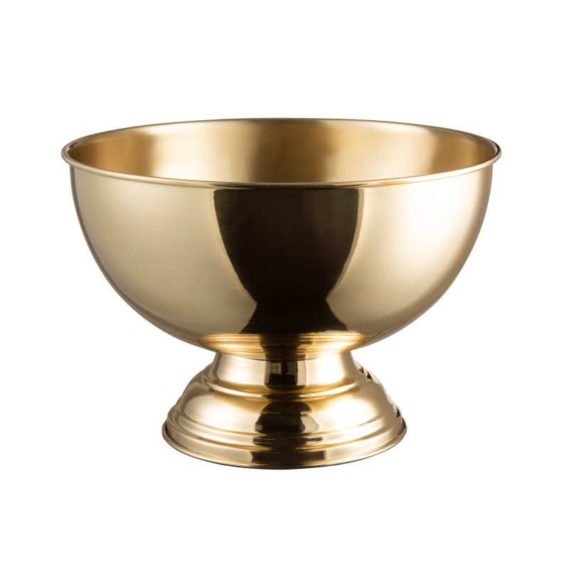 Balde para champanhe em metal dourado D39cm Balde para champanhe em metal dourado D39cm