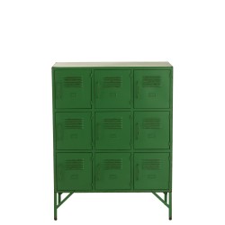 Armoire 9 portes à clés en métal Vert 86x42x113cm