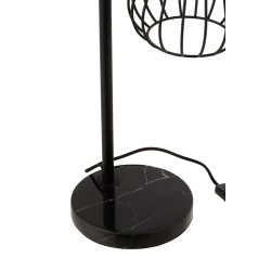 Lámpara de mesa Ignes acero/mármol negro Alt. 63