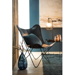 Lámpara de mesa Ignes acero/mármol negro Alt. 63