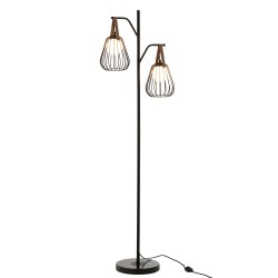 Lampes sur pied en métal noir 46x28x161 cm