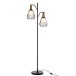 Lampes sur pied en métal noir 46x28x161 cm Lampes sur pied en métal noir 46x28x161 cm