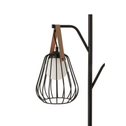 Lampes sur pied en métal noir 46x28x161 cm