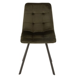 Chaise en métal vert 54x45x86 cm