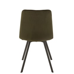 Chaise en métal vert 54x45x86 cm
