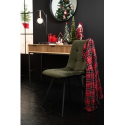 Chaise en métal vert 54x45x86 cm