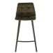 Chaise de bar en métal vert 43x45x97 cm