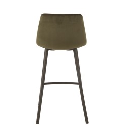 Chaise de bar en métal vert 43x45x97 cm