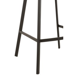 Chaise de bar en métal vert 43x45x97 cm