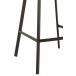 Chaise de bar en métal vert 43x45x97 cm