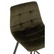 Chaise de bar en métal vert 43x45x97 cm