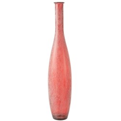 VASE BOUTEILLE VERRE ROUGE WASH 100 cm Vase Haut Vase Haut