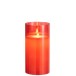 Lampara led brillante cristal rojo Alt. 20 cm