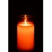 Lampara led brillante cristal rojo Alt. 20 cm
