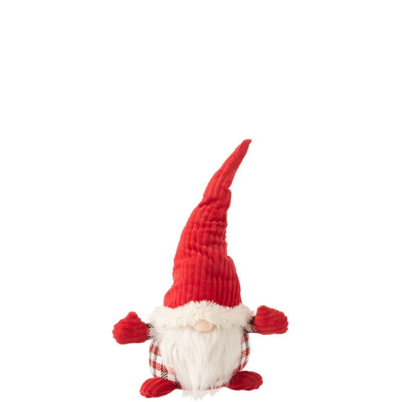 Peluche Père Noël rouge et blanc