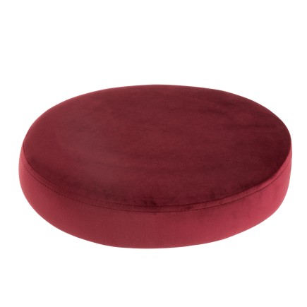 Coussin pour tabouret en textile rouge 34x34x8 cm