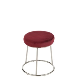 Coussin pour tabouret en textile rouge 34x34x8 cm