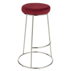 Coussin pour tabouret en textile rouge 34x34x8 cm