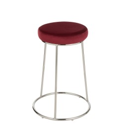 Coussin pour tabouret en textile rouge 34x34x8 cm