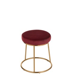 Coussin pour tabouret en textile rouge 34x34x8 cm