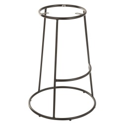 Structure pour tabouret haut en métal noir 47x47x66 cm