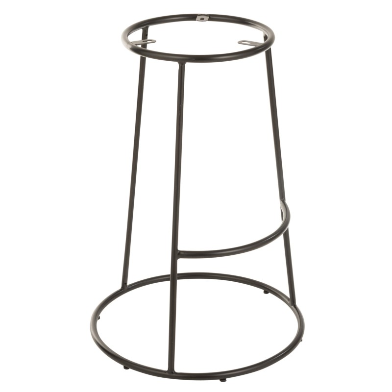 Structure pour tabouret haut en métal noir 47x47x66 cm