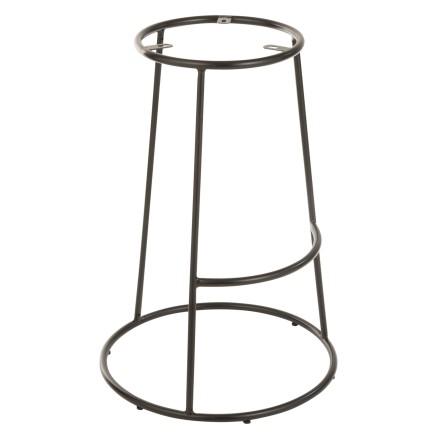 Structure pour tabouret haut en métal noir 47x47x66 cm