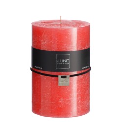 Bougie cylindrique 110H en Paraffine rouge 10x10x15 cm