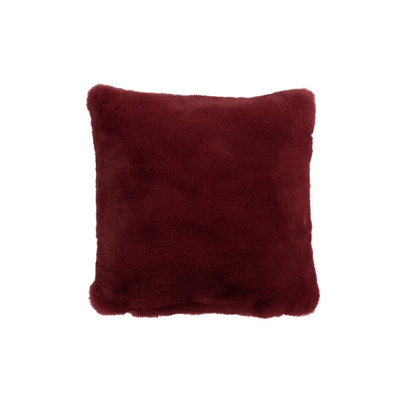 Almofada quadrada em poliéster vermelho cereja 45x45cm Almofada quadrada em poliéster vermelho cereja 45x45cm