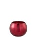 Porta-velas esfera em vidro vermelho 15x15x11,5 cm Porta-velas esfera em vidro vermelho 15x15x11,5 cm