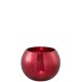 Porta-velas esfera em vidro vermelho 15x15x11,5 cm Porta-velas esfera em vidro vermelho 15x15x11,5 cm