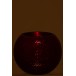 Porta-velas esfera em vidro vermelho 20x20x15,5 cm Porta-velas esfera em vidro vermelho 20x20x15,5 cm