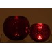 Porta-velas esfera em vidro vermelho 20x20x15,5 cm Porta-velas esfera em vidro vermelho 20x20x15,5 cm